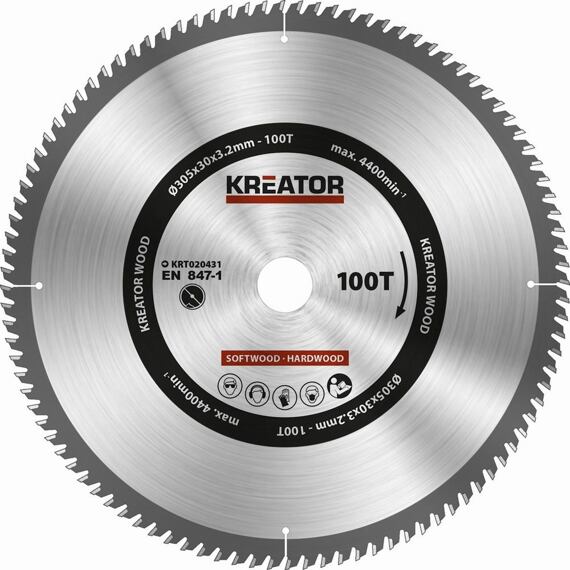 Kreator pilový kotouč 305mm*30mm 100 Wz Hm KRT020431