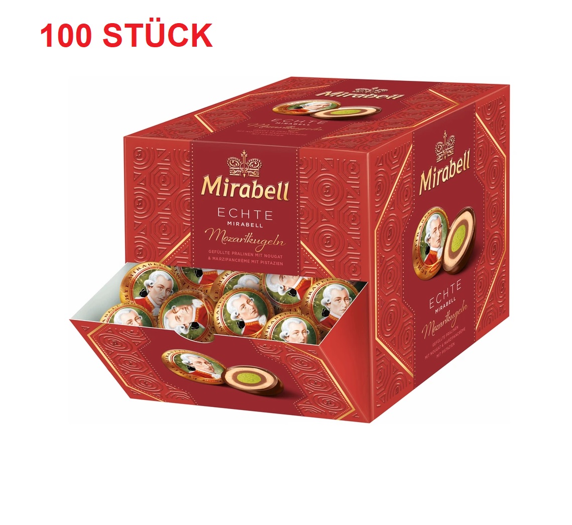 Mirabell Kulki Mozarta Mozartkugeln 100 w pudełku 1400g