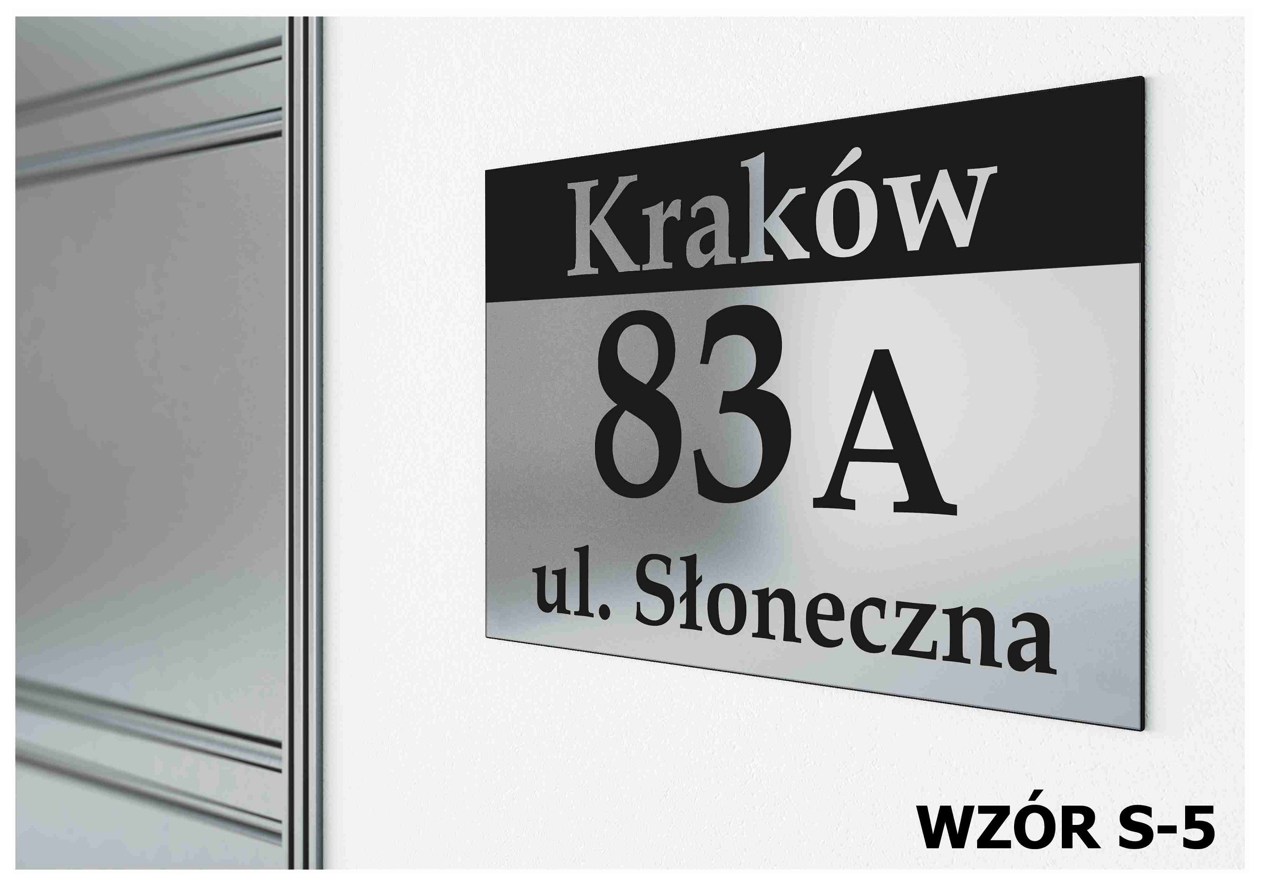 Tabliczka Tablica ADRESOWA ALUMINIUM Nr DOMU 20x30