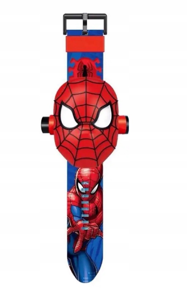 SPIDERMAN ZEGAREK 3D LED Z PROJEKTOREM SPIDER MAN Model SPIDERMAN