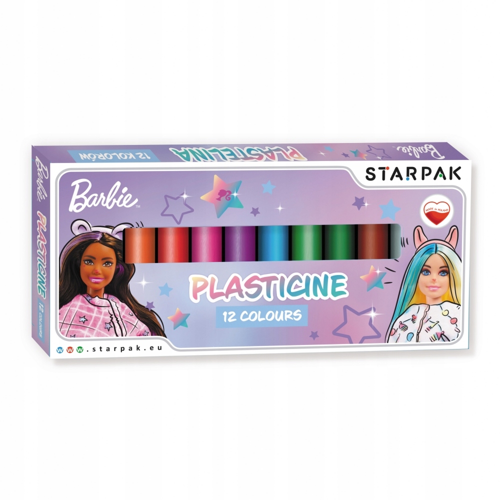 Plastelina 12 kolorów STARPAK BARBIE