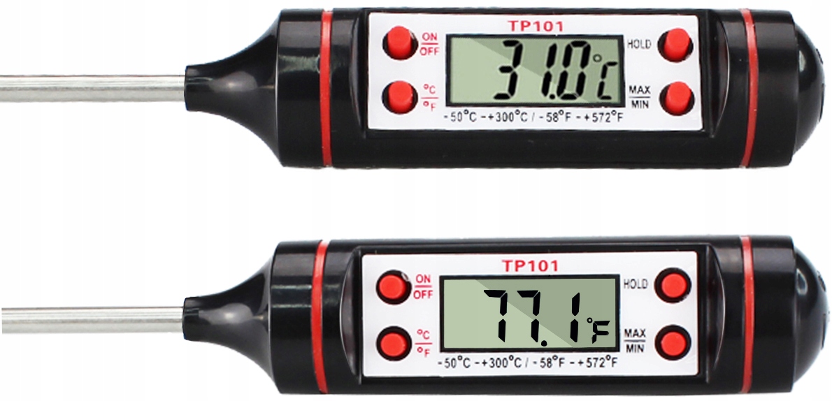 TERMOMETR SZPILKOWY LCD Z SONDĄ Model Do mięsa