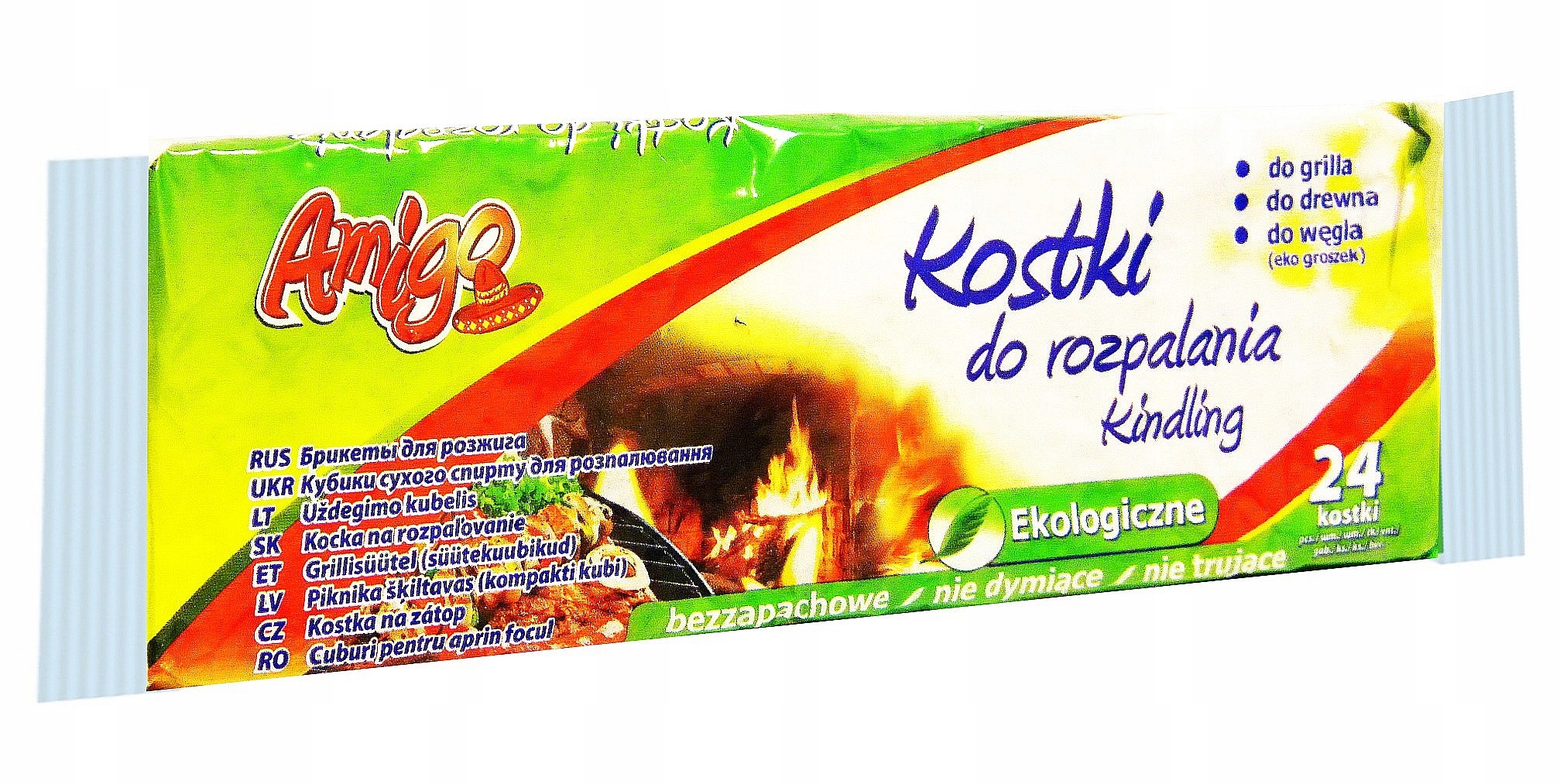 

Ekologiczne kostki do rozpalania grilla Amigo 24