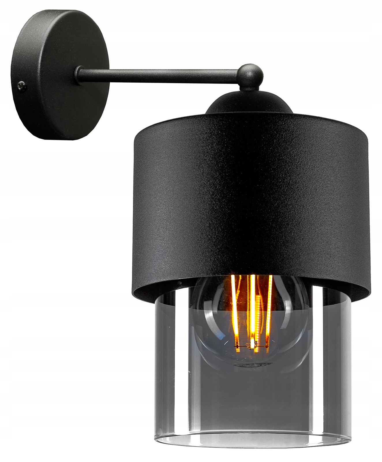 

Nowoczesna Szklana Lampa Ścienna Kinkiet Loft Led