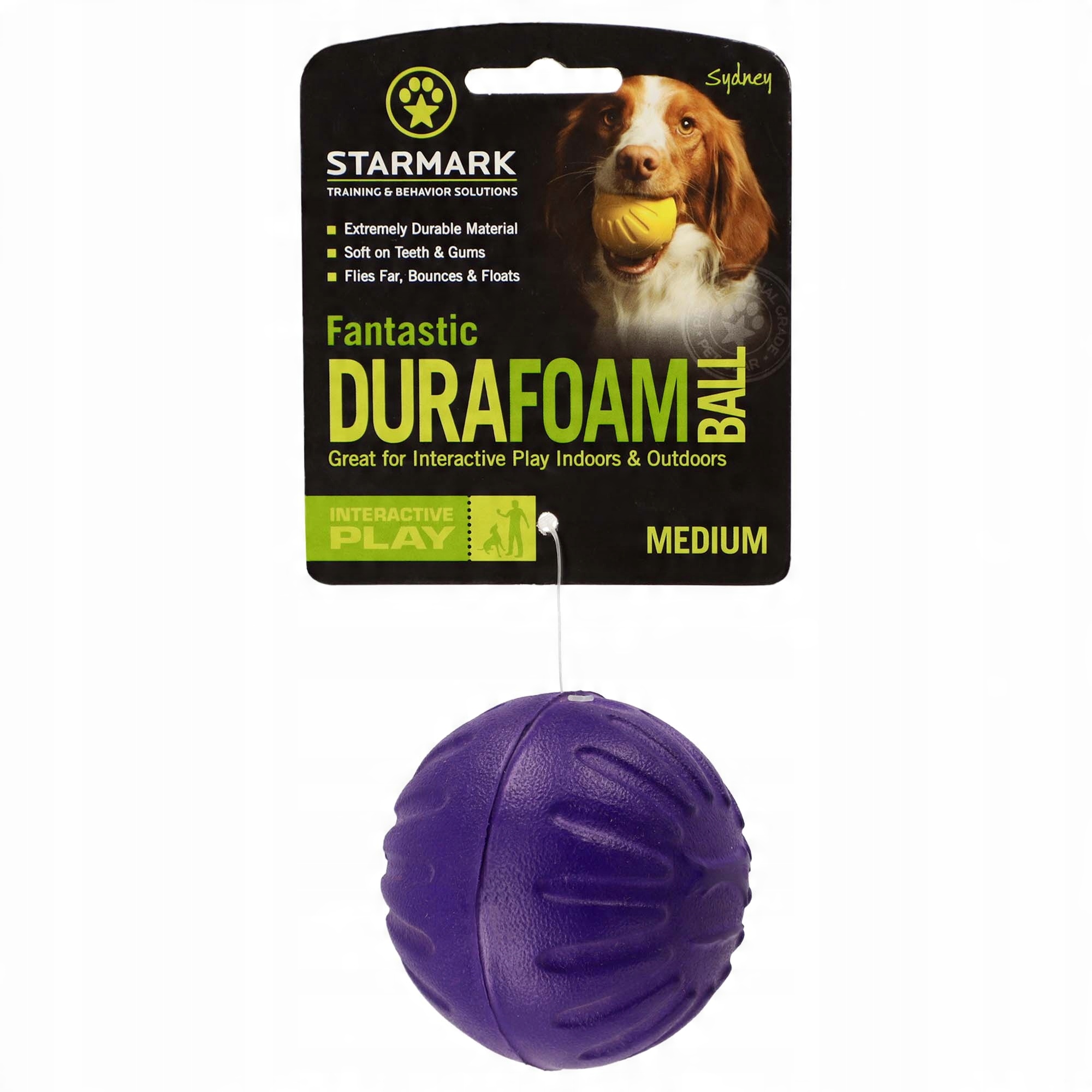 

Dingo Gea K9 Piłka Starmark Wytrzymała #7CM Fiolet