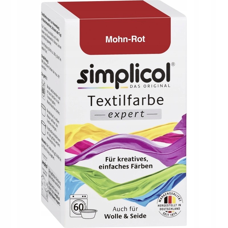 

Simplicol, Expert barwnik do tkanin, Czerwony Mak,