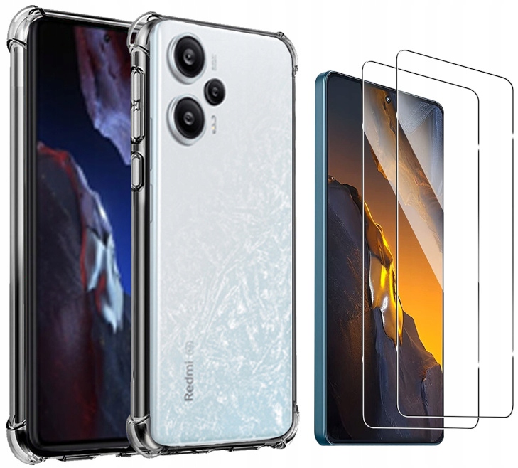 

Etui A-shock Clear do Xiaomi Poco F5 5G 2x Szkło