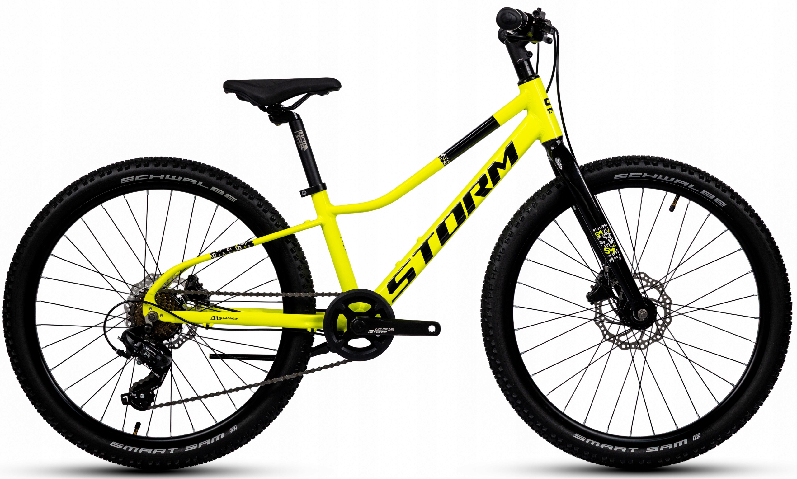 Rower Młodzieżowy 24 Storm Rocky 2 2HD rama 11 24 żółty 1x7 2026