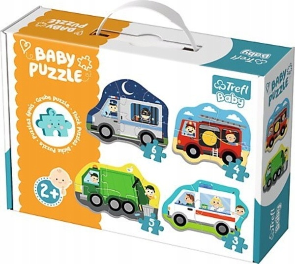 

Puzzle Baby Classic Pojazdy i zawody 3,4,5,6 el.