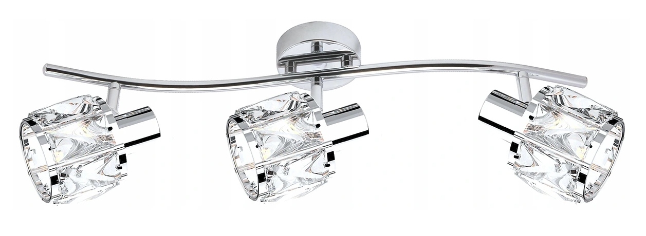 Lampa sufitowa kinkiet żyrandol Venus 3 chrom kryształki na przegubach Led