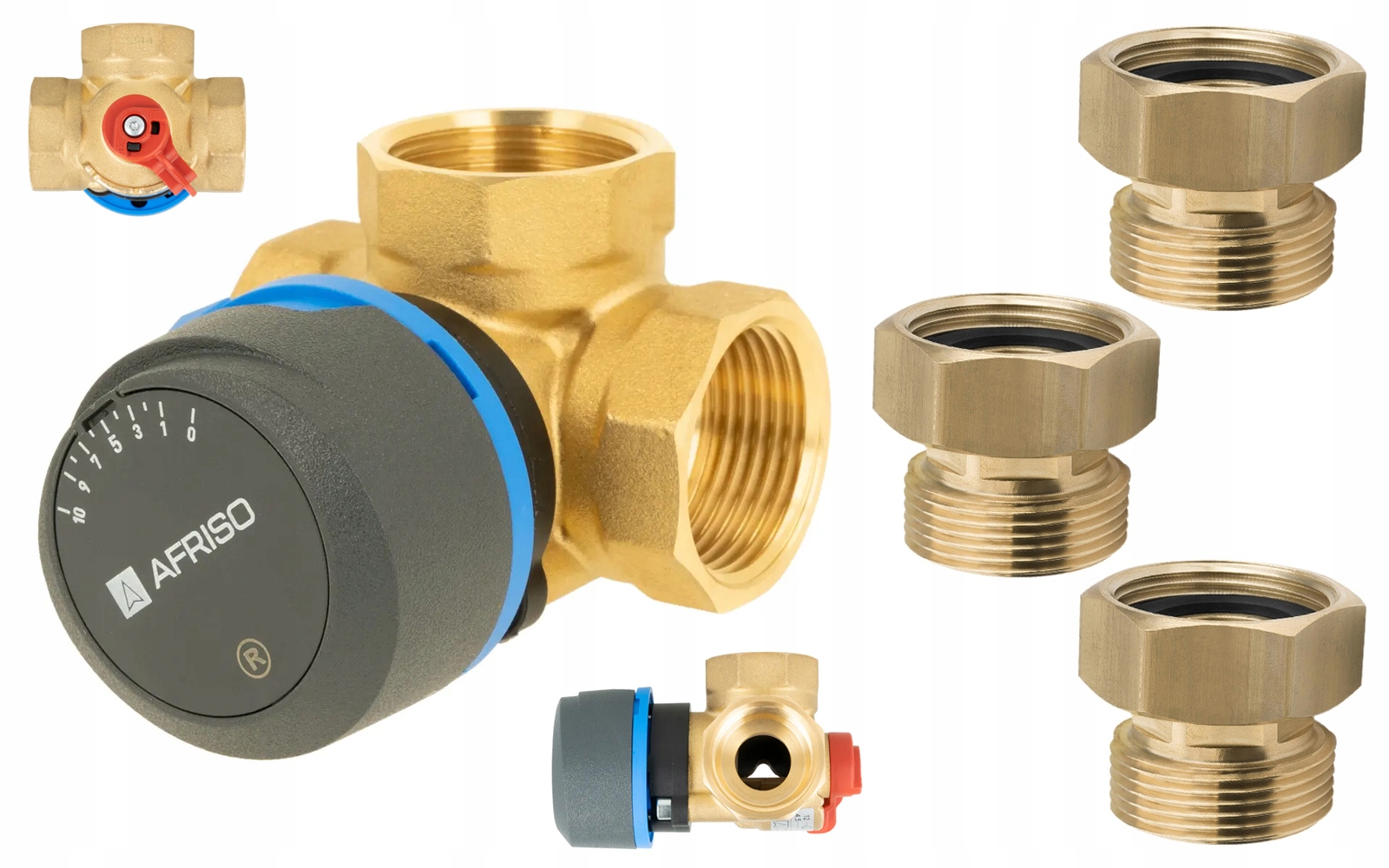 Zmiešavací Ventil Afriso 3 Cestný Arv 384 Vario Pro Click 1 Palec Skrutky