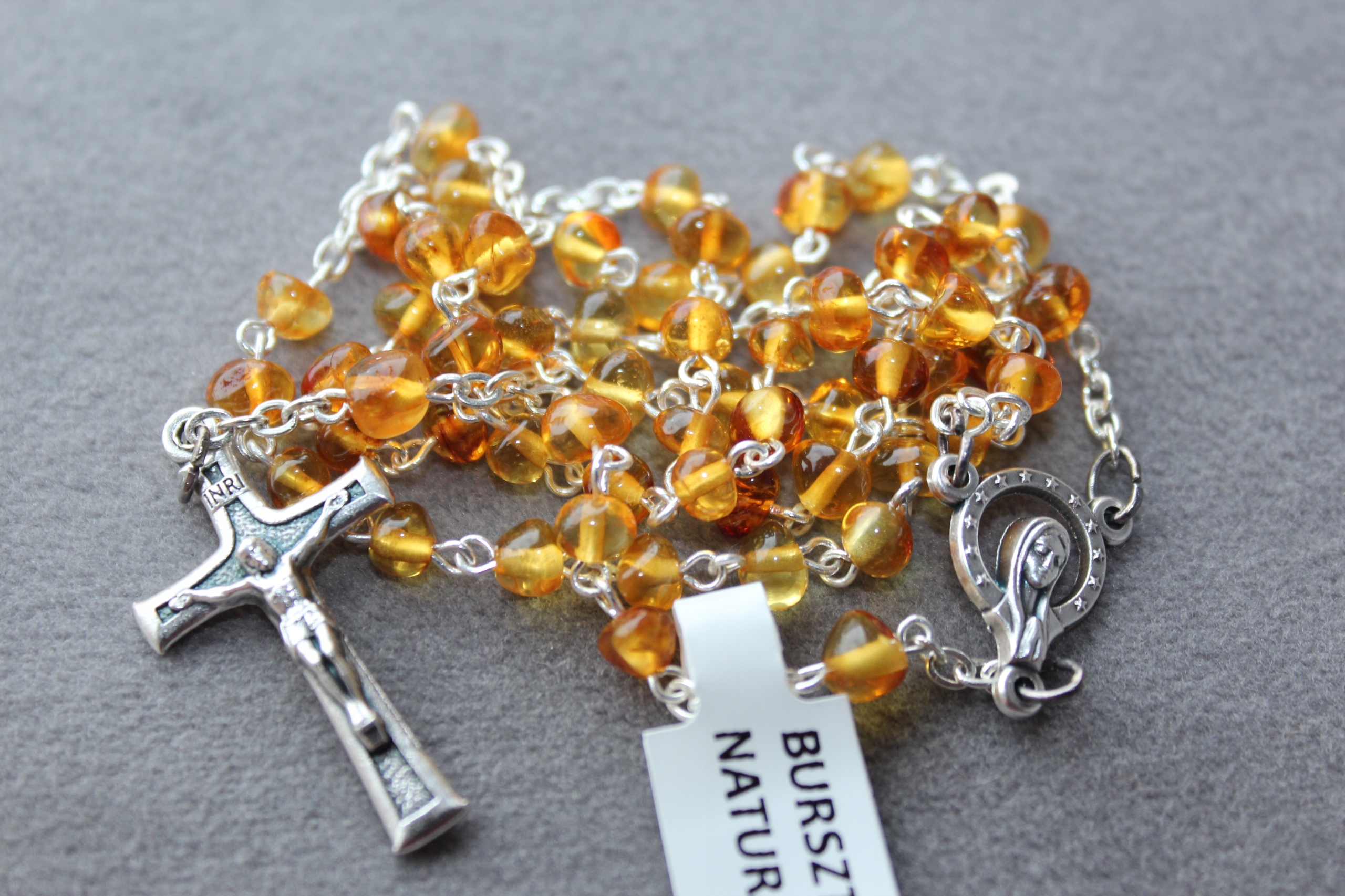 Růženín Z Přírodního Jantaru Citron