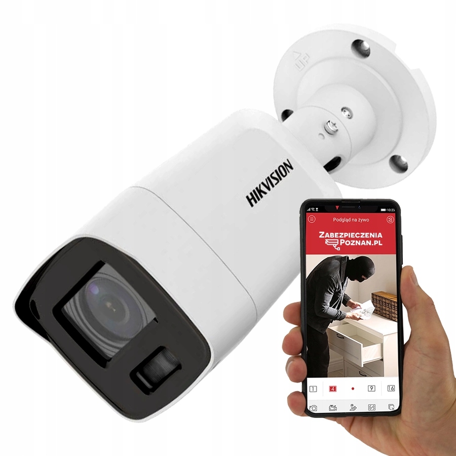 Kamera Ip Hikvision DS-2CD2047G2-LU(2.8mm) 4 Mpx ColorVu Acusense PoE
