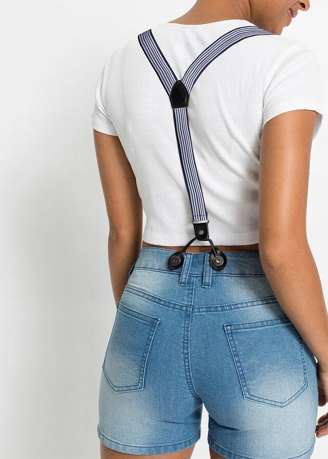 1I4G07 BONPRIX SZORTY DŻINSOWE SZELKI 40 Płeć kobieta