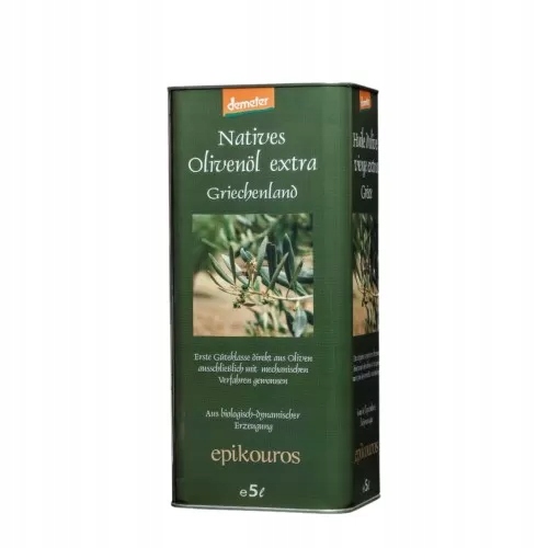 Epikouros Extra panenský olivový olej Kalamata 5L Bio Demeter