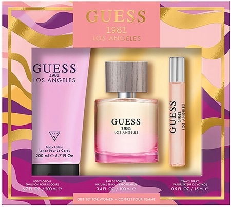 Guess 1981 Los Angeles dárková sada (pro ženy): toaletní voda 100 ml toaletní voda 15 ml tělové mléko 200 Ml