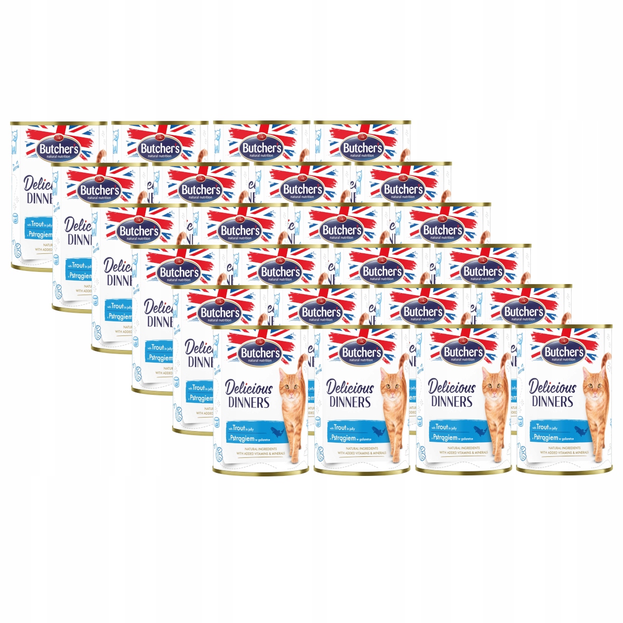 Karma dla kota Butcher's Delicious Dinners z pstrągiem w galaretce 24x400g