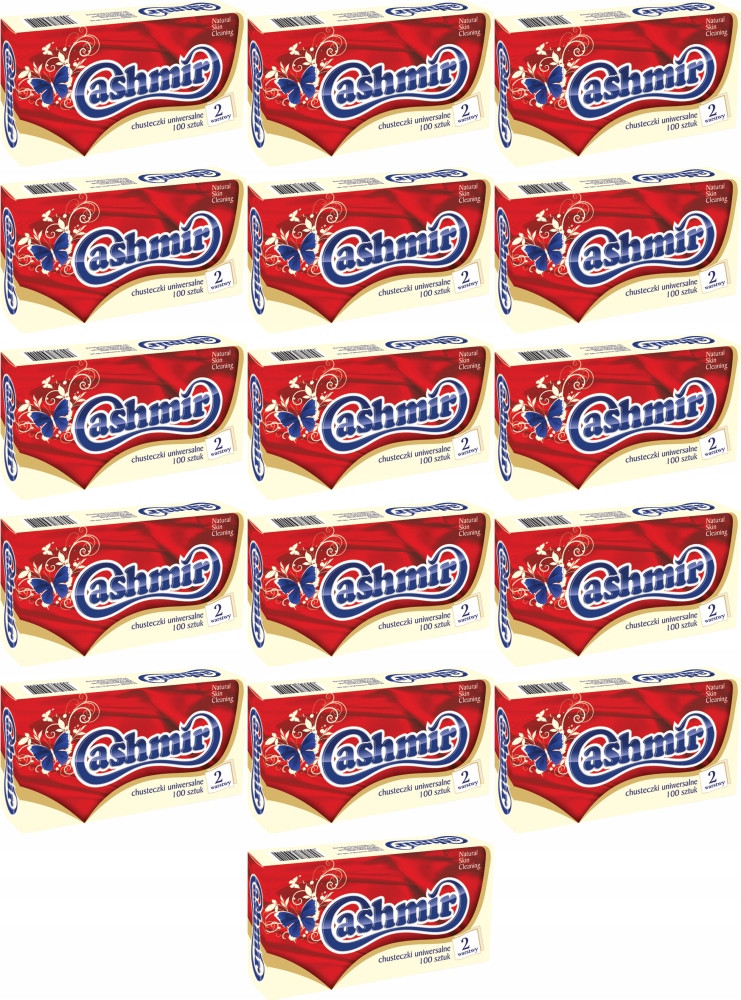 

Chusteczki higieniczne Cashmir w kartoniku 100 x16