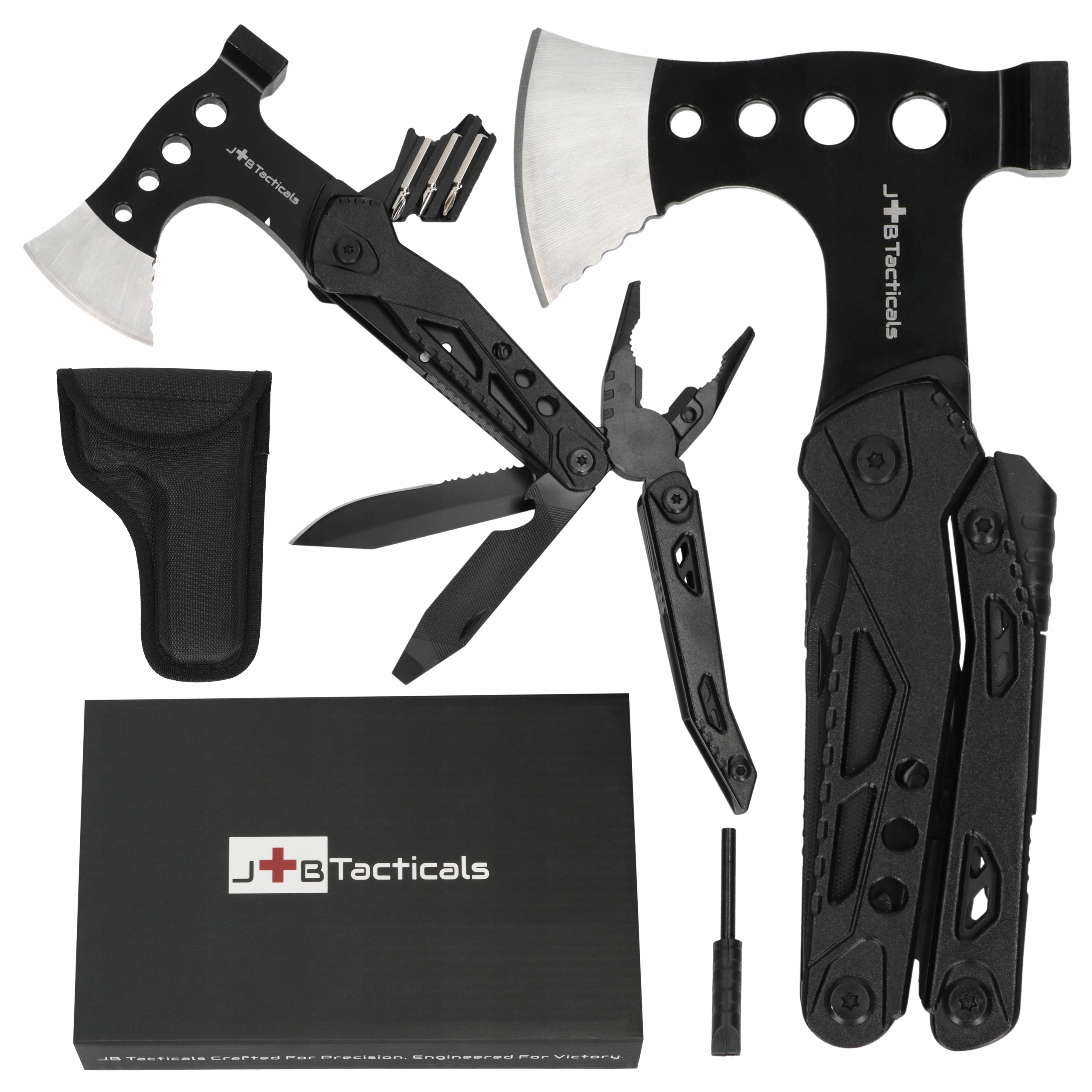 Multitool Survivalowy Narzędzie Wielofunkcyjne Zestaw Narzędzi Siekiera