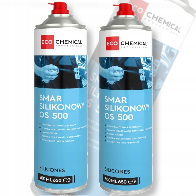 Olej silikonowy smar uniwersalny Ecochemical EC213 Os 500 w sprayu 500 ml
