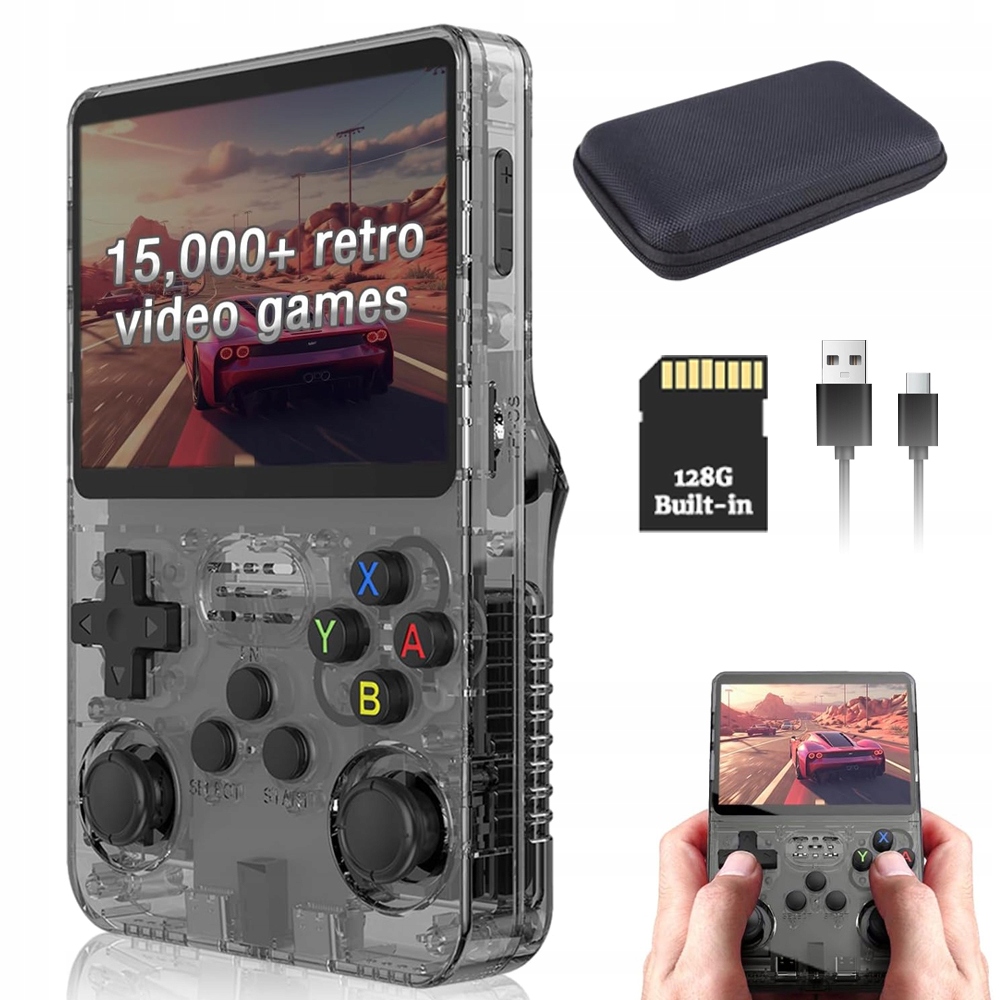 Przenośna Konsola Do Gier R36S Z 21 000 Gier I Ekran Mipi 3,5-CALOWY