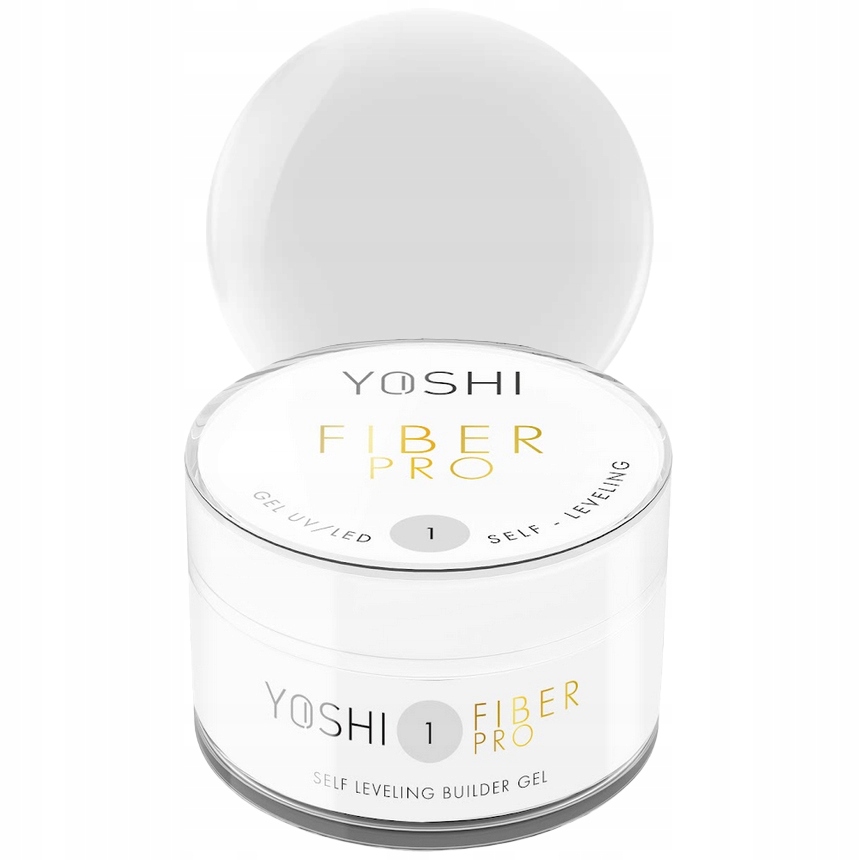 Yoshi Stavební Gel Fiber Pro Uv/led 50 ml No 1 Clear