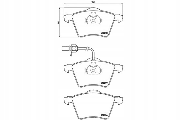 Brembo Brzdové Destičky Vw Sharan 00- Z Ciuj. Asistent řidiče #28