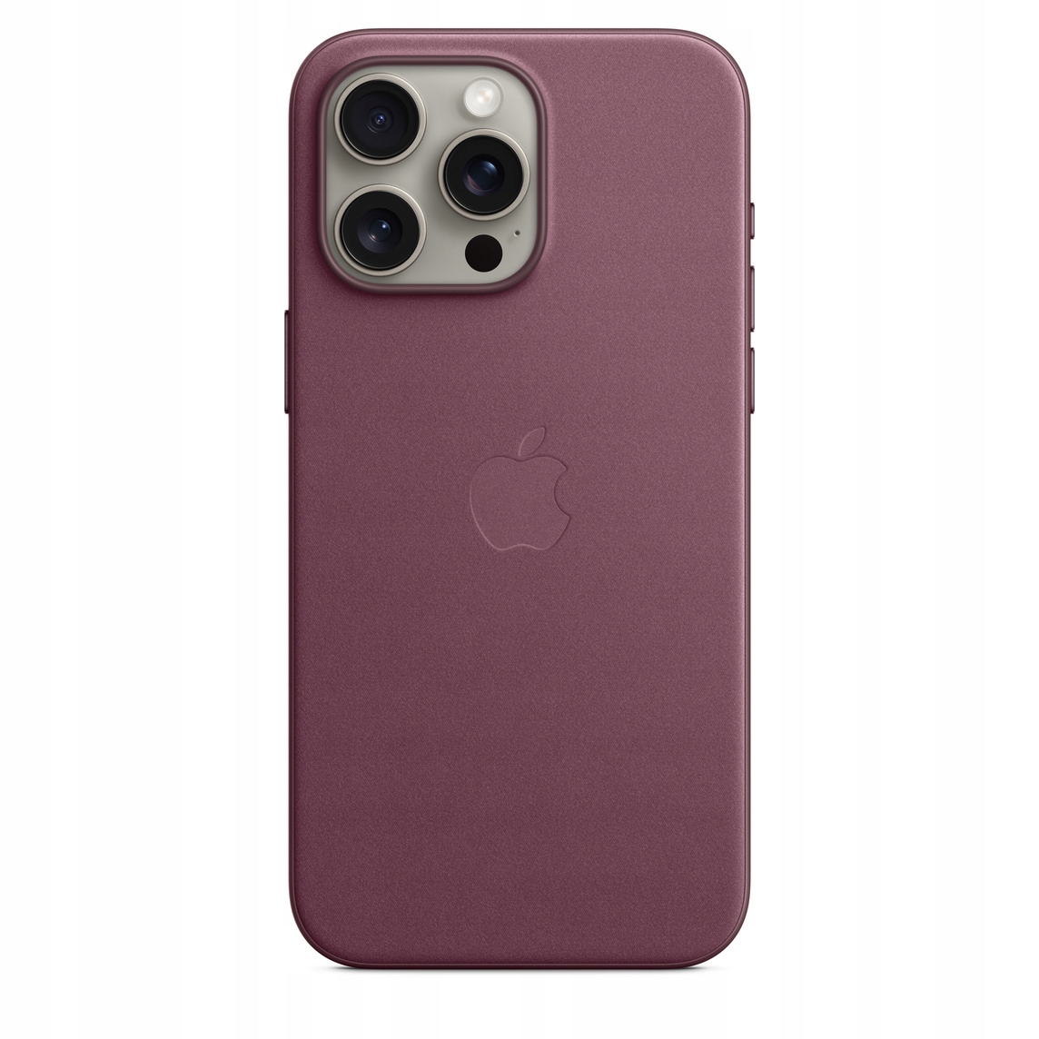 Pouzdro typu „FineWoven“ pro iPhone 15 Pro Mulberry rubínová moruše