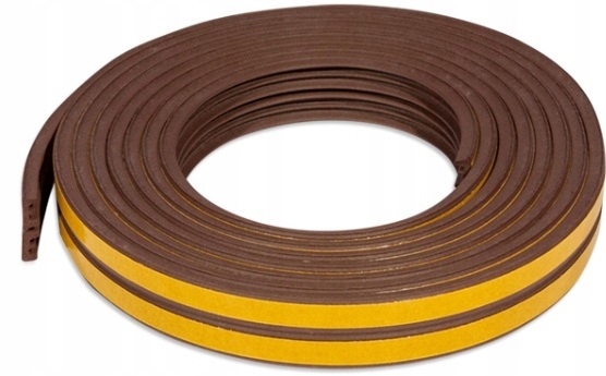 Uszczelka do okien drzwi brązowa E