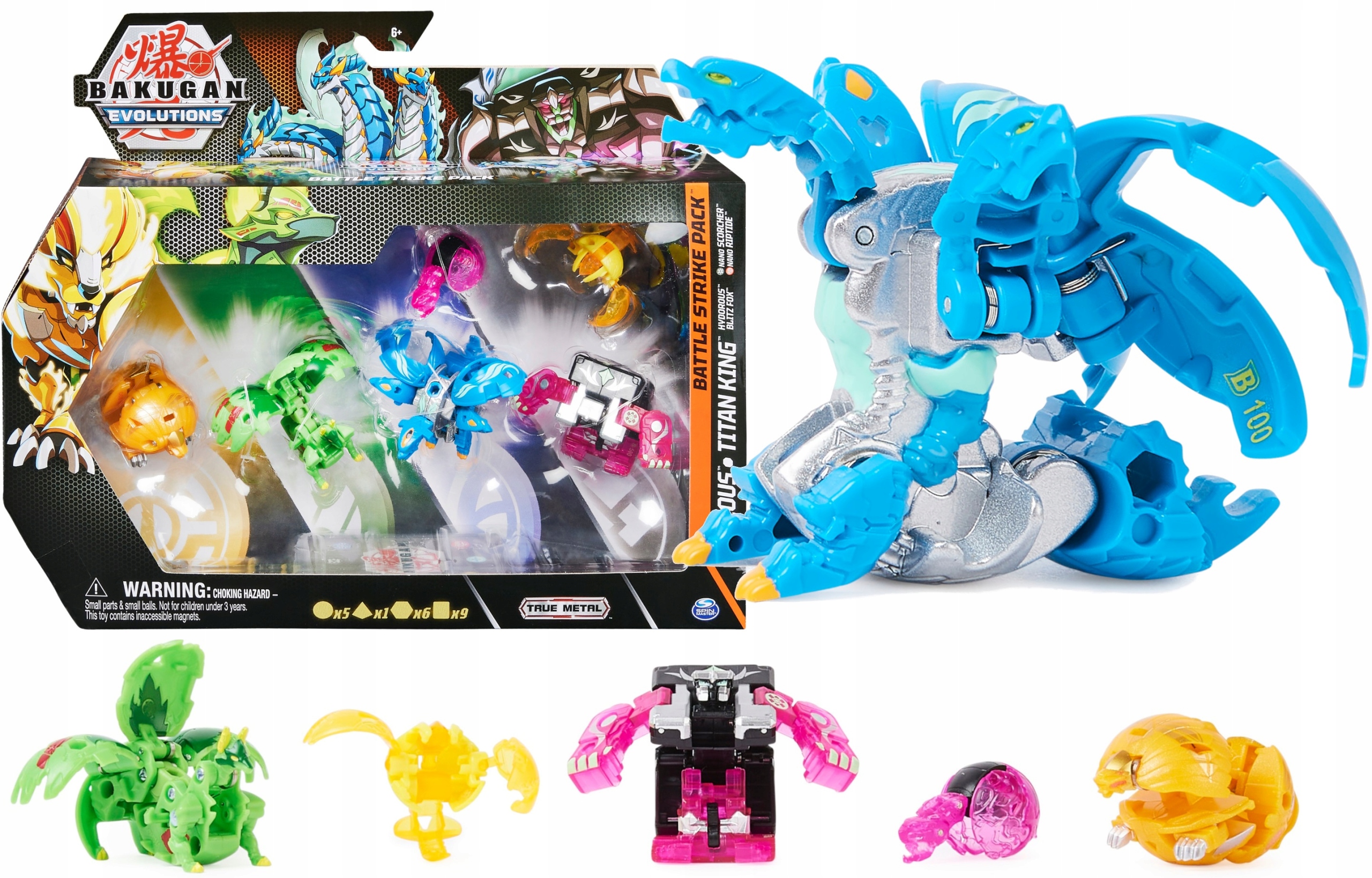 

Bakugan Evolutions Nano Metal Nillious Titan King