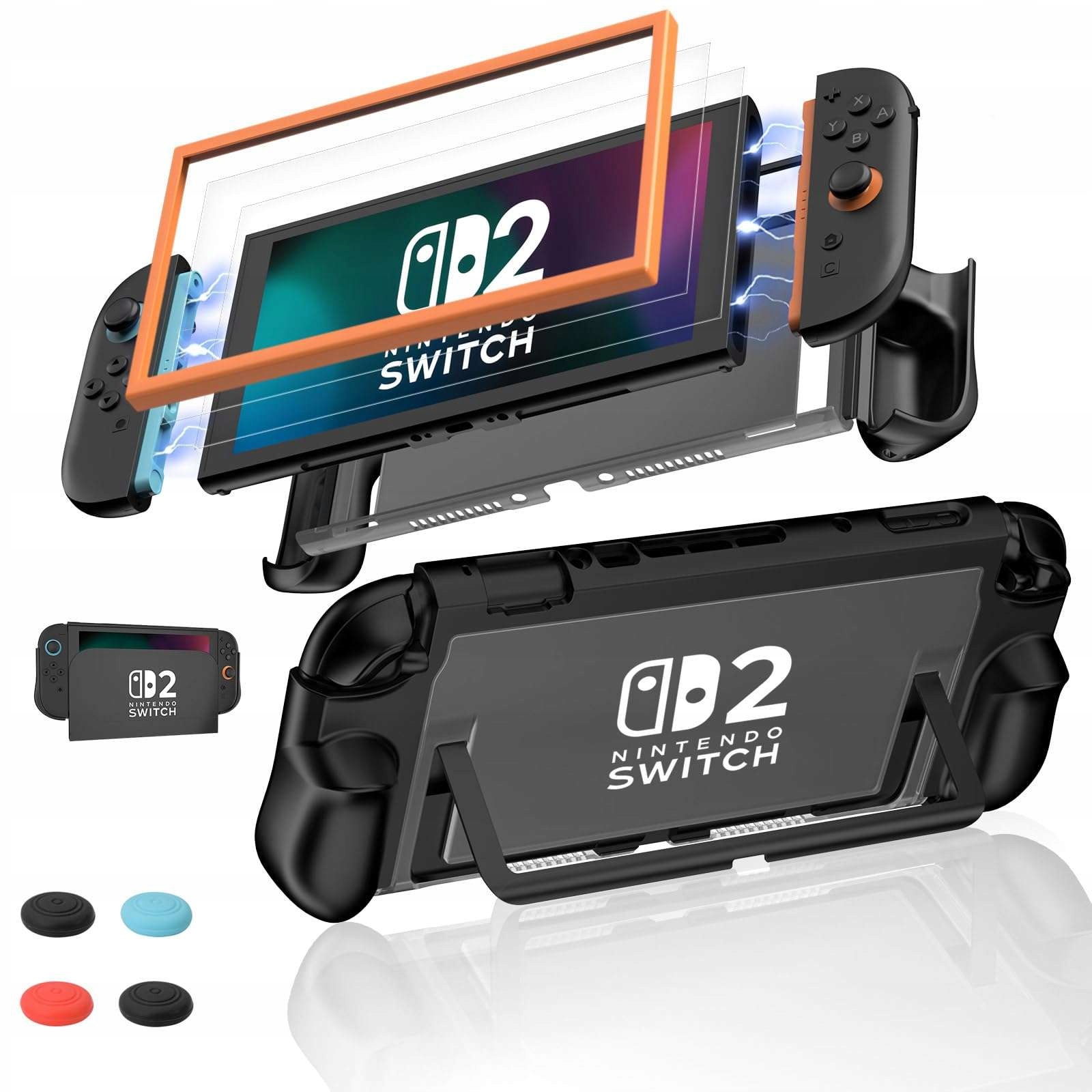 Etui ochronne do Nintendo Switch 2 ze szkłem hartowanym