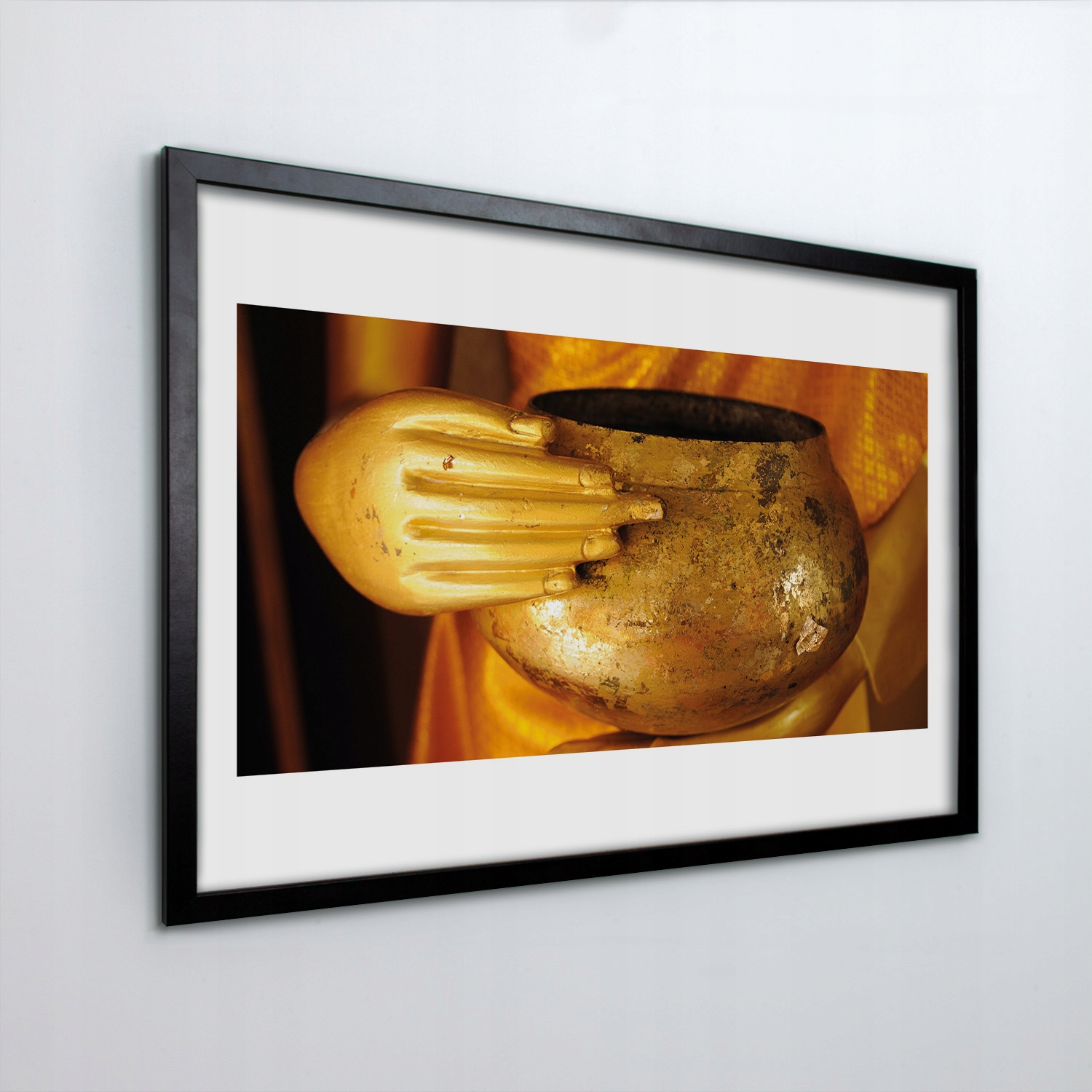 Obraz v rámu na zeď Ruka Buddha socha 30x20 cm