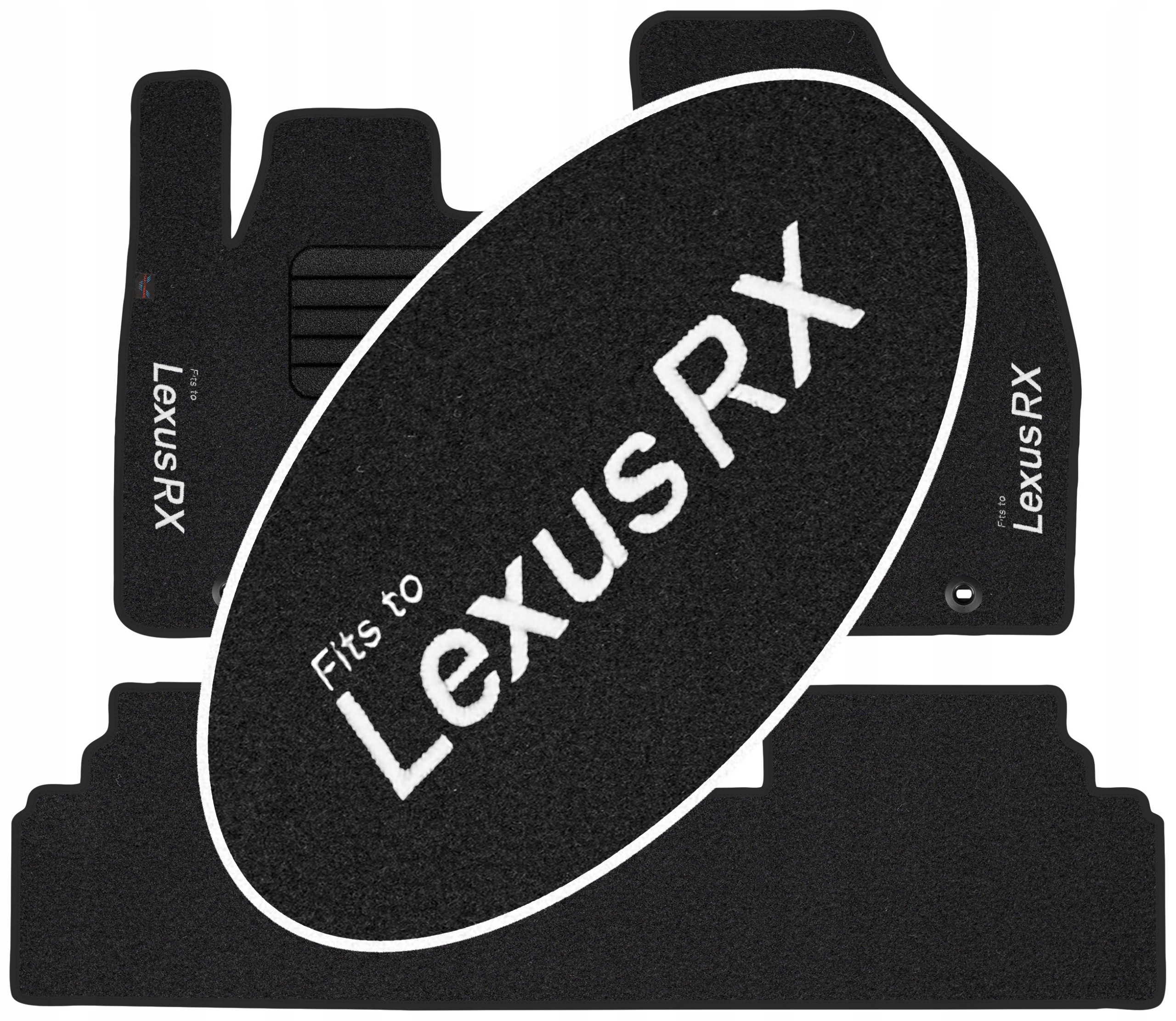 

Lexus Rx III 2008-2012 Welurowe z Haftem