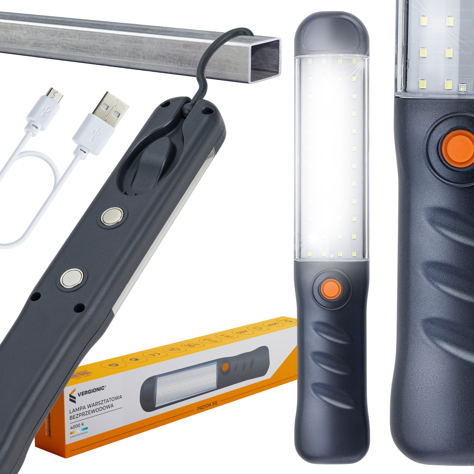 

Lampa Bezprzewodowa Warsztatowa Led Usb 30W