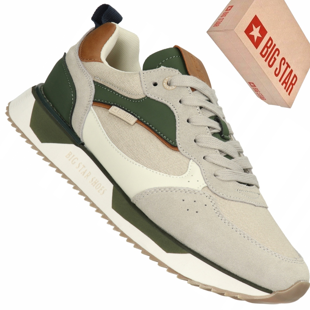 Big Star NN174349 beżowe sneakersy męskie modne, casual