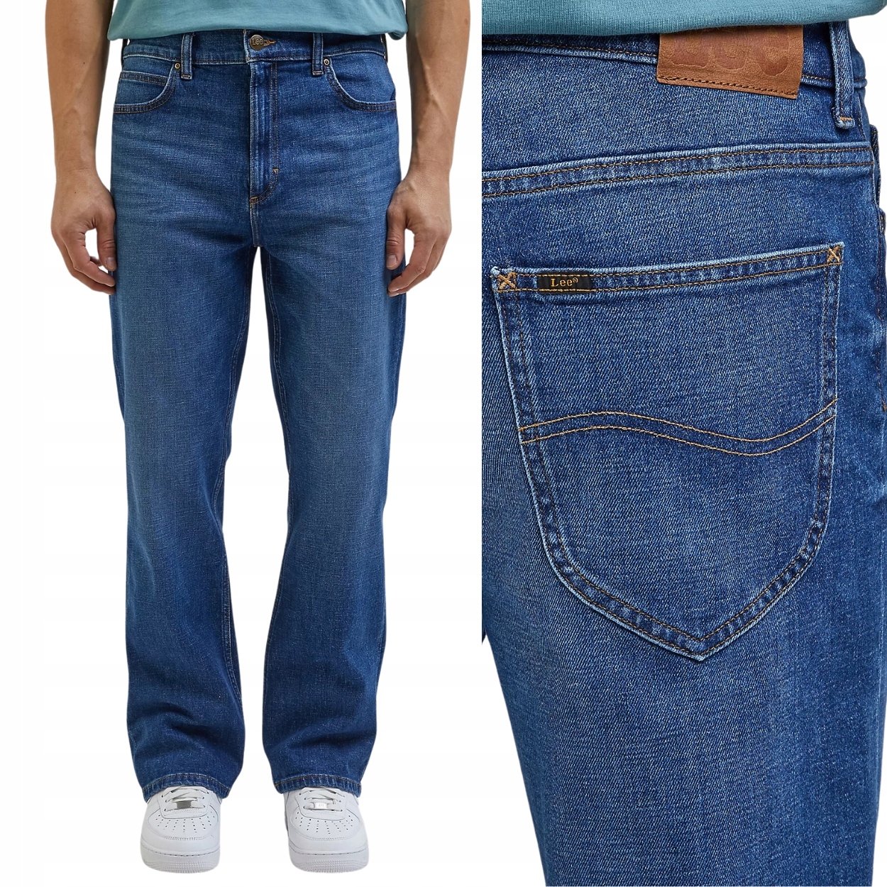 Lee 70S Bootcut regular Worn In rozšířené džínové kalhoty W38 L34