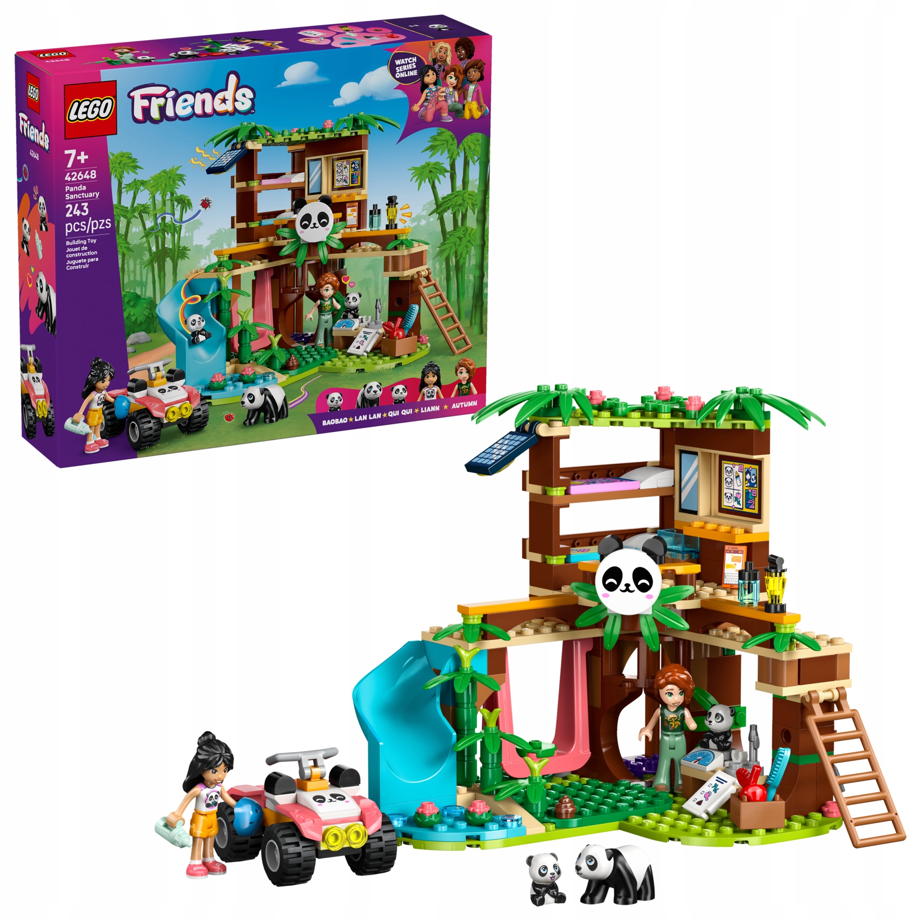 Lego Friends Péče o pandy v rezervaci 42648 – domek na stromě
