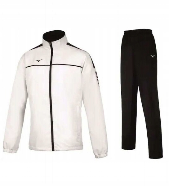 Mizuno Men Micro Tracksuit White/Black/XL