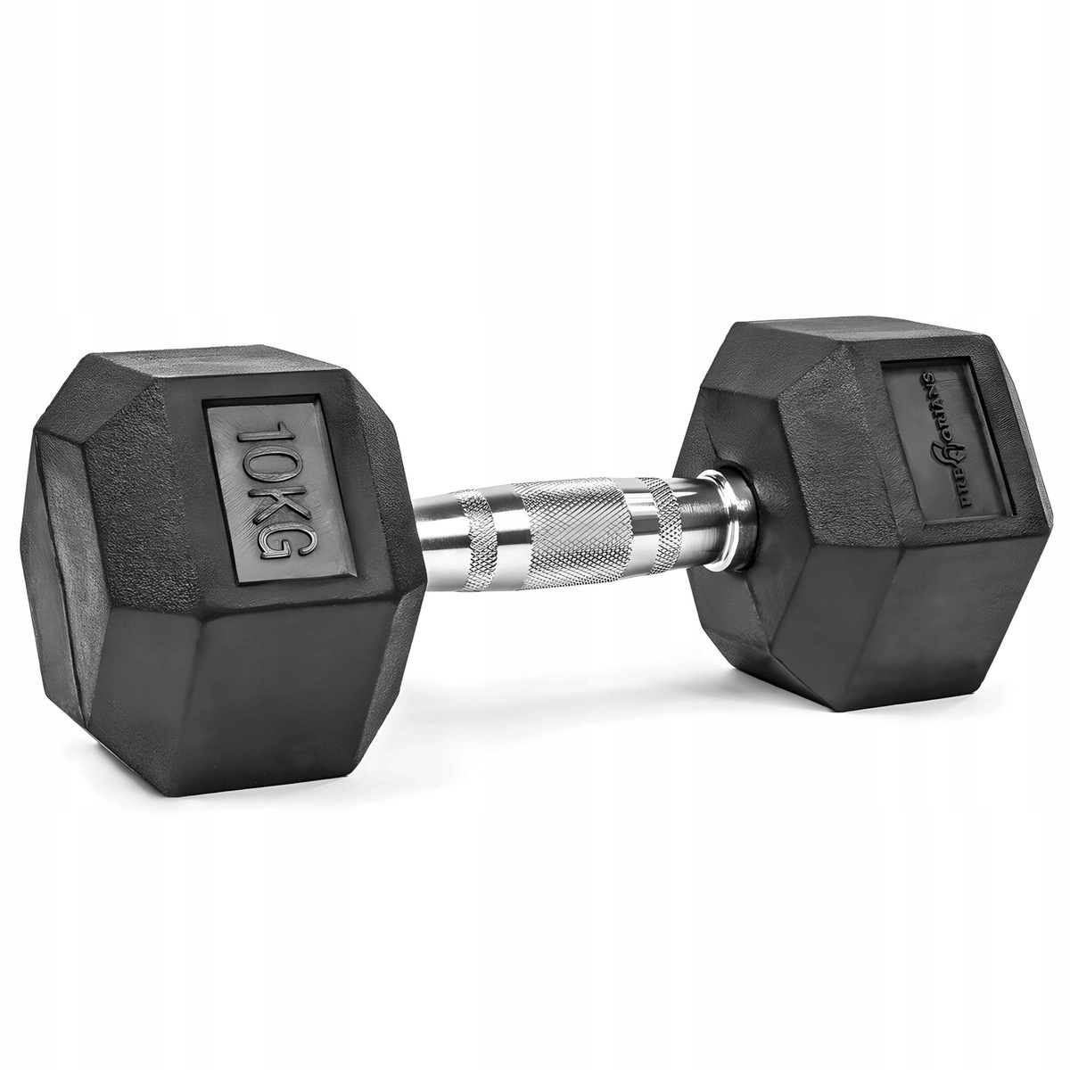 Hexová činka 10 kg, pogumovaná, hexagonální pro cvičení