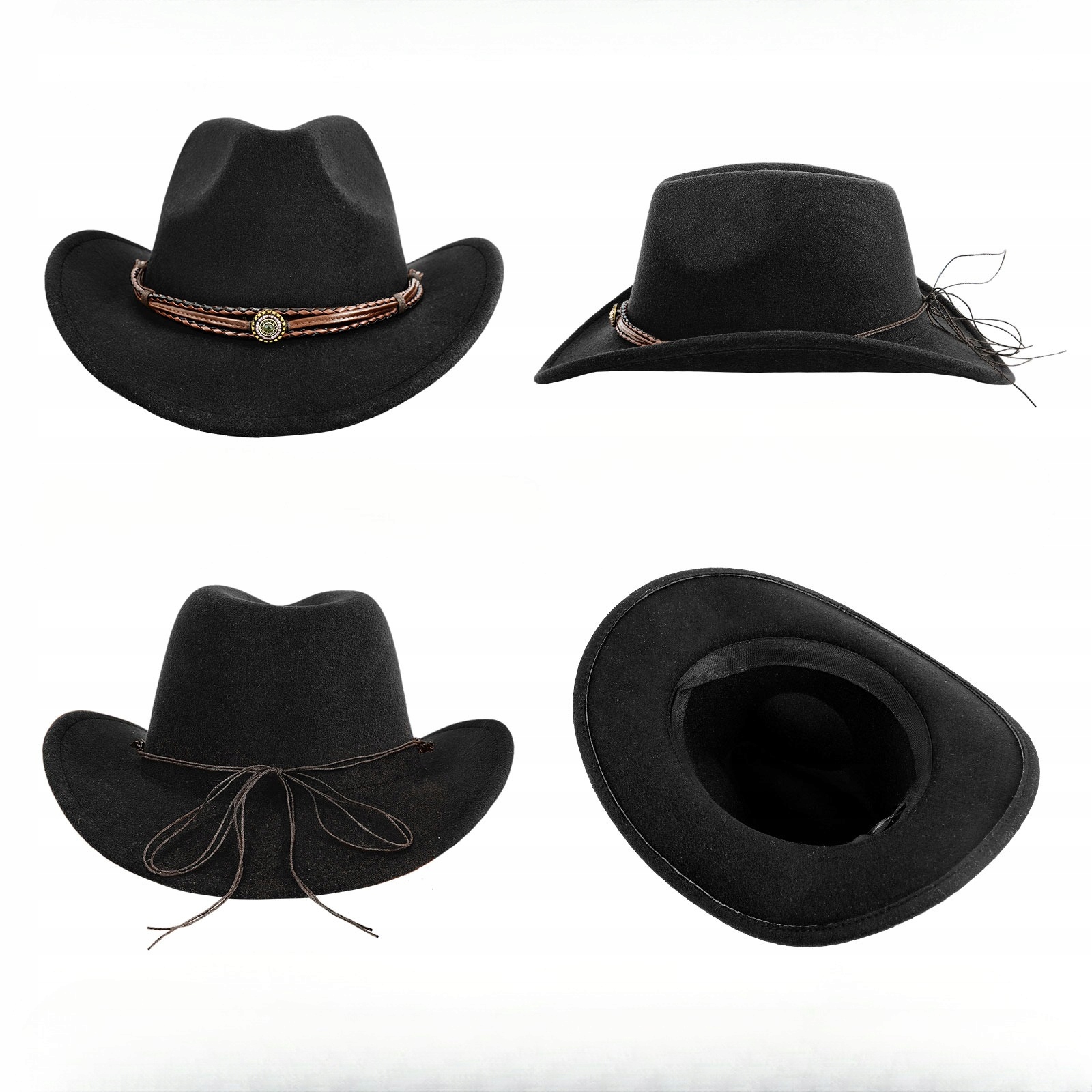 KAPELUSZ KOWBOJSKI COUNTRY WESTERN DLA DOROSŁYCH, KOWBOJ WESTERN Marka Art of Polo