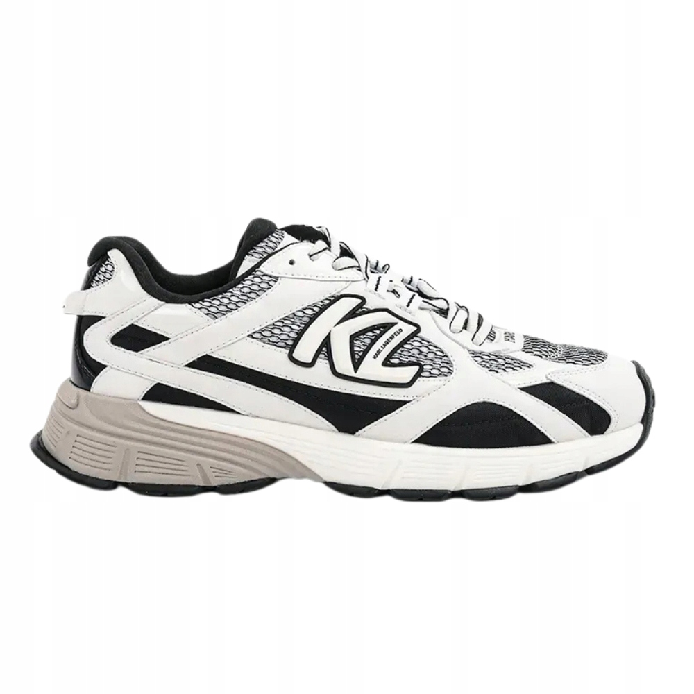 Karl Lagerfeld Bílé pánské tenisky Orion Sidetrim Mix Lo 43