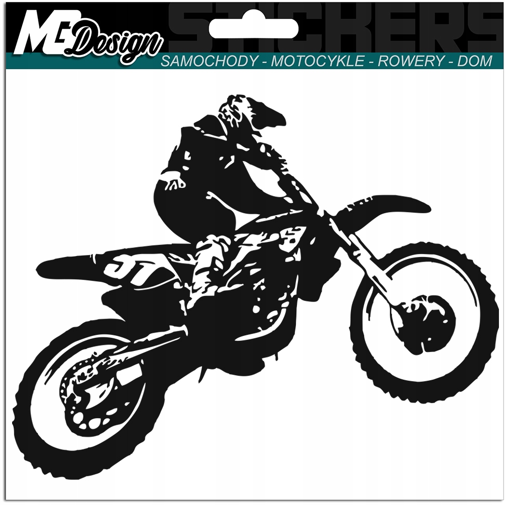 

Naklejka Motor Cross Enduro na samochód 22x18cm