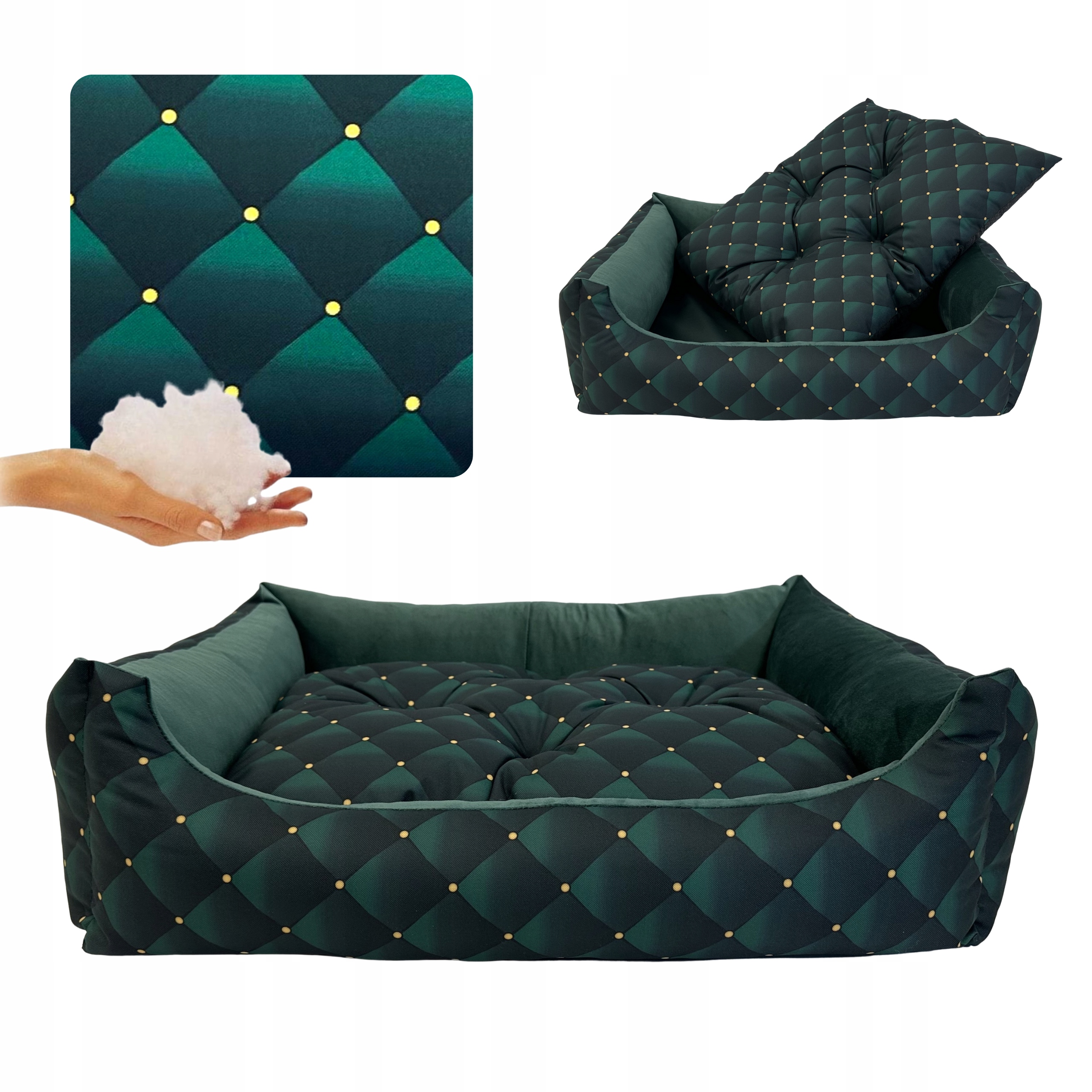 Levně Pelíšek Couch, kotec pro psa kočku XXL, s polštářem, antialergenní, 95x70cm