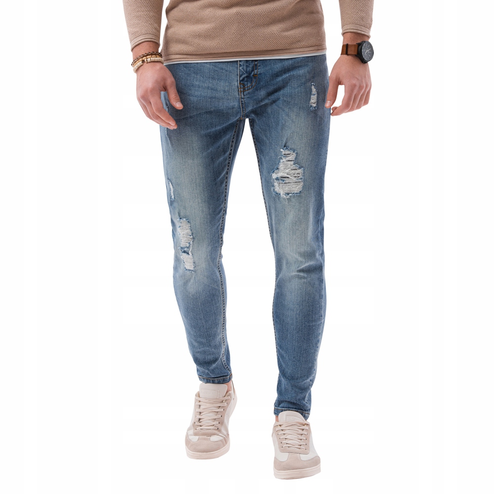 

Spodnie męskie jeansowe P1064 jasnoniebieskie L
