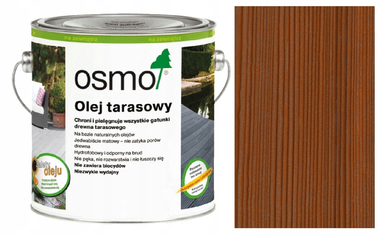 Olej ochronny do tarasu Osmo 010 termodrewno 2,5 l