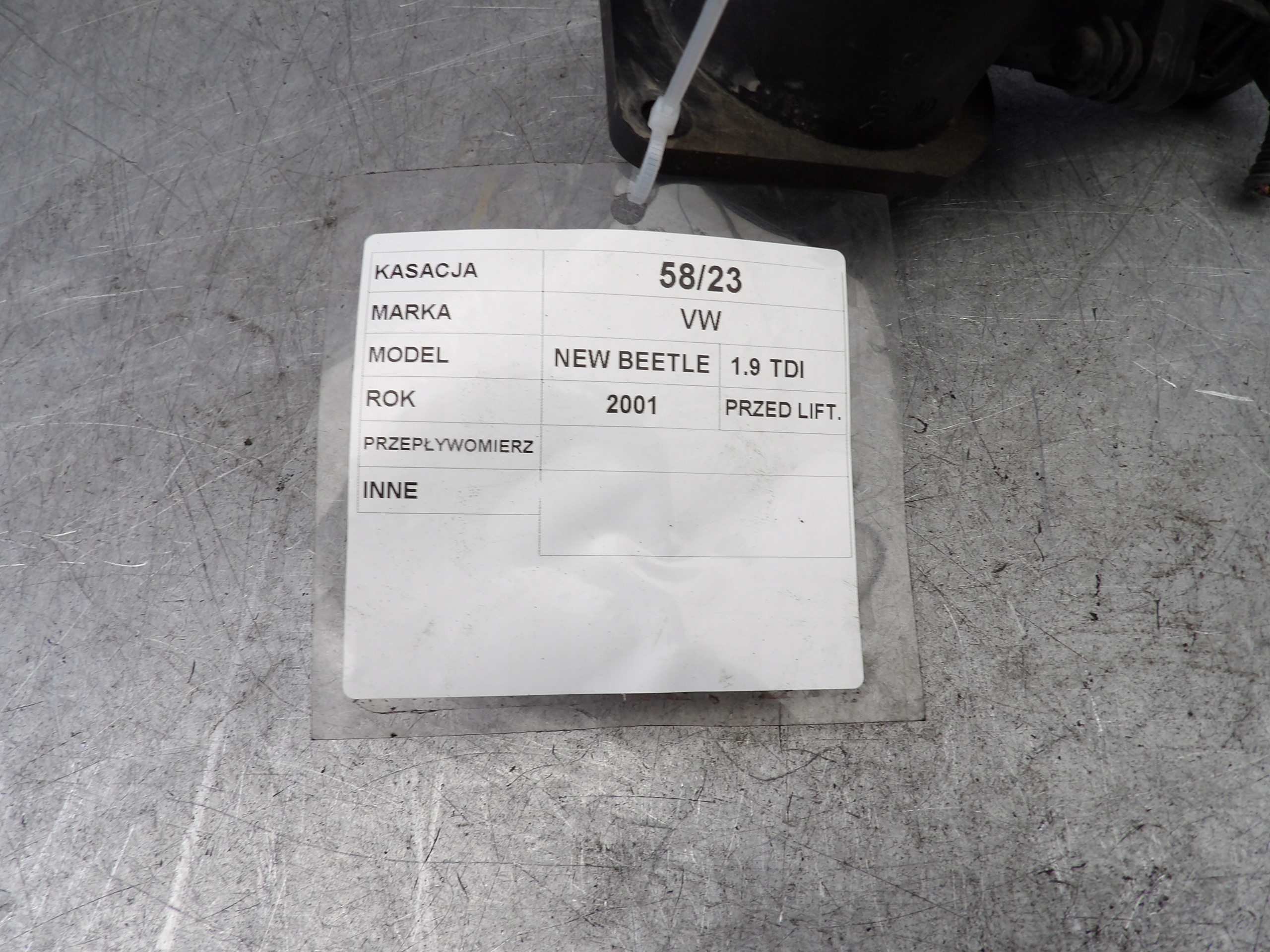 LUFTMASSENMESSER NEW BEETLE 1,9TDI