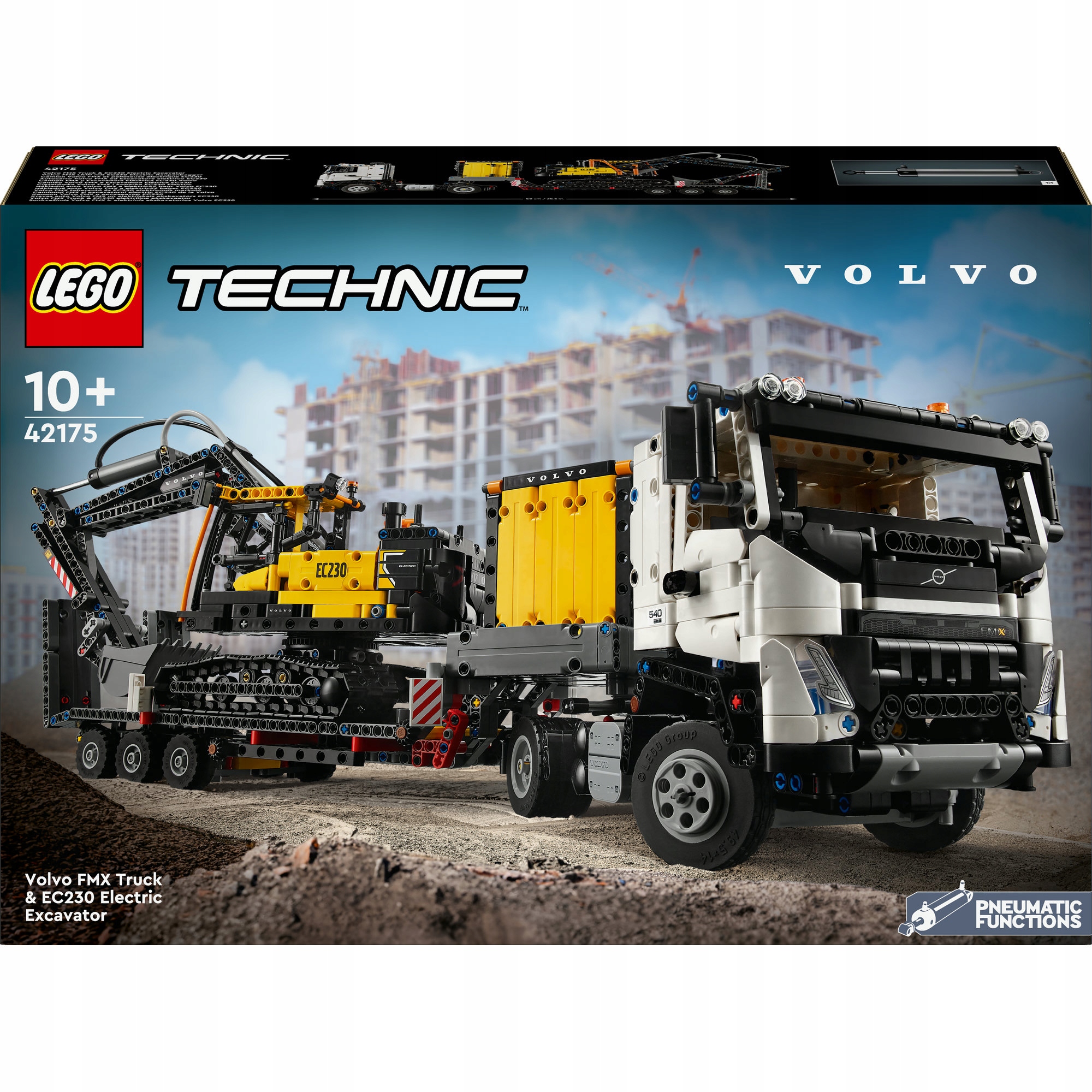 Lego Technic 42175 Nákladní auto Volvo Fmx a bagr EC230 Electric
