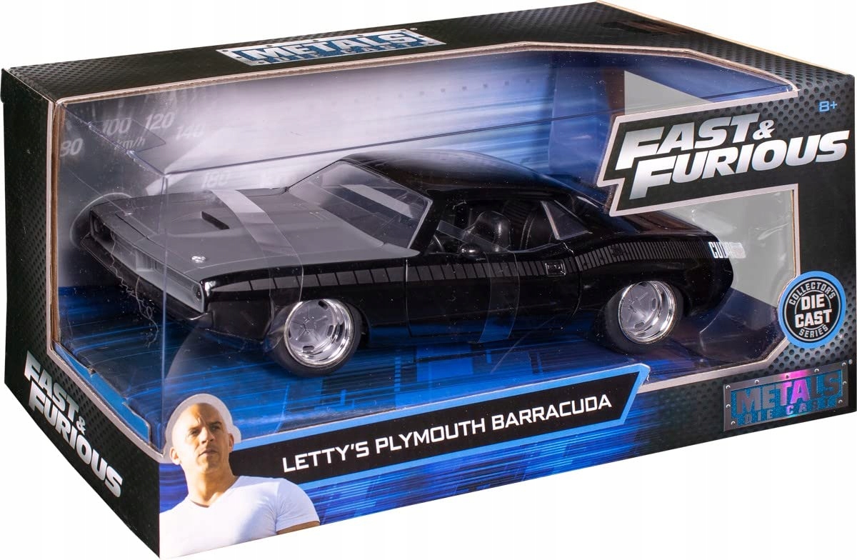 Jada Toys Rychle a zběsile 1970 Plymouth Barracuda Model 1:24