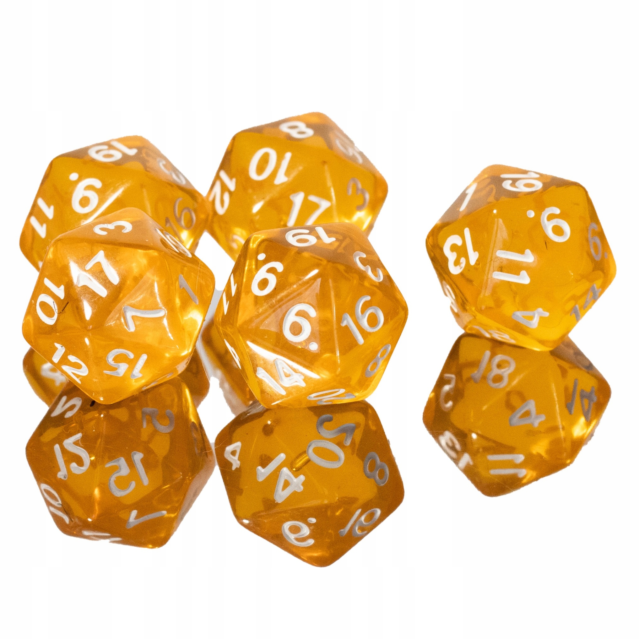 ZESTAW 5 KOSTEK K20 RPG NIEZGŁĘBIONY HORYZONT KOŚĆ DWUDZIESTOŚCIENNA Producent RGFK