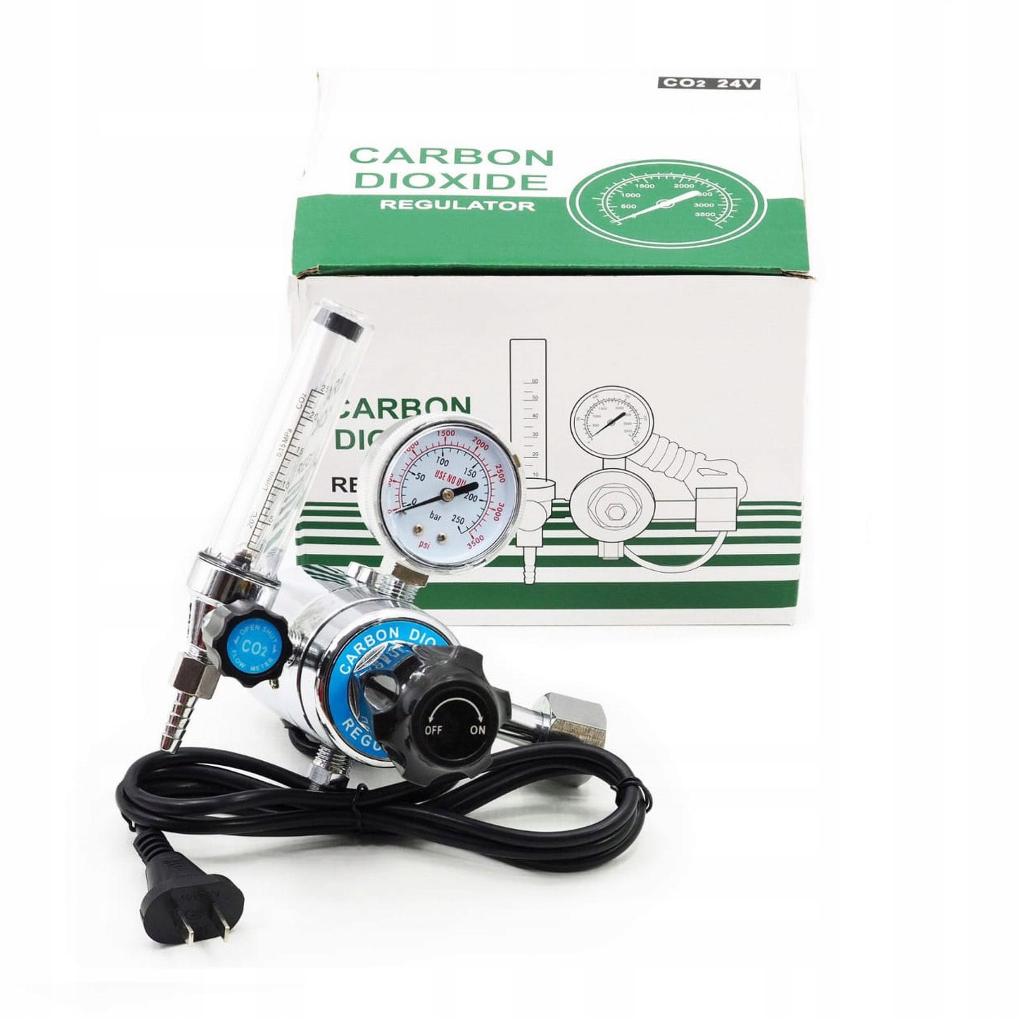 

Reduktor z Rotametrem do CO2 z Podgrzewaczem 24V